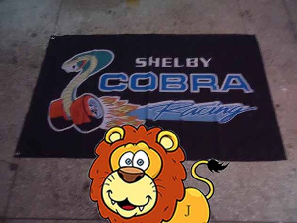 

shelby cobra Flag ,3x 5ft Polyester, 100% polyester 90*150cm,Digital Printing