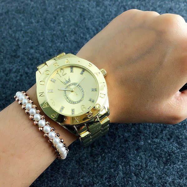 

Fashion Brand Women's Girls crystal style Stainless steel band Quartz wrist Watch P27