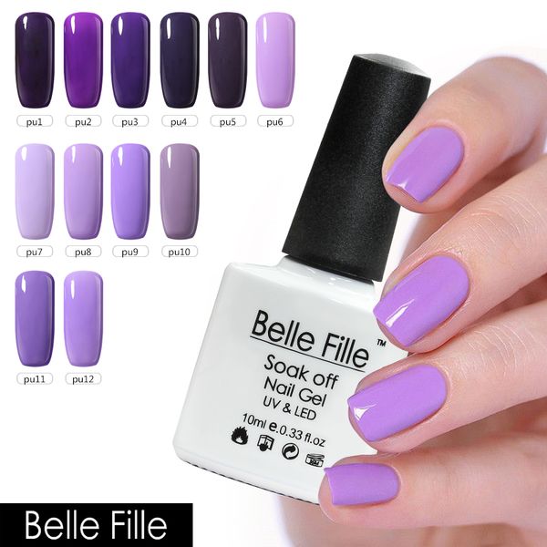 Acheter Vente En Gros 10ml Violet Lampe Uv Lampe Led Tremper Hors Nail Art Décoration Sexe Mélange Coloré Gel Polonais Nailpolish Ongles Holographique