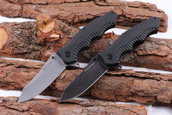 

New Fox Flipper EDC Folding Hiking Knife 8.58" 5CR15MOV 57HRC Dteel Blade Outdoor Very Sharp Knife Christmas Gift Knives Tool 2 Styles P161F