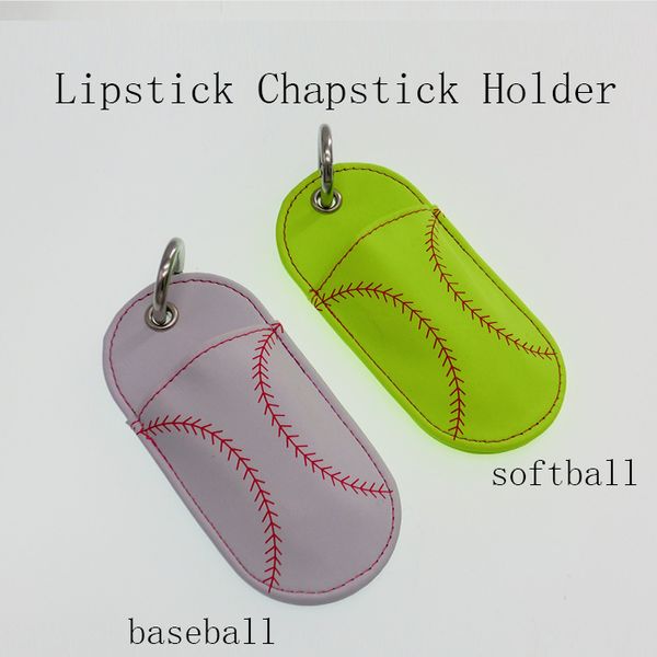 

baseball or softball chapstick holder key fob make great gifts