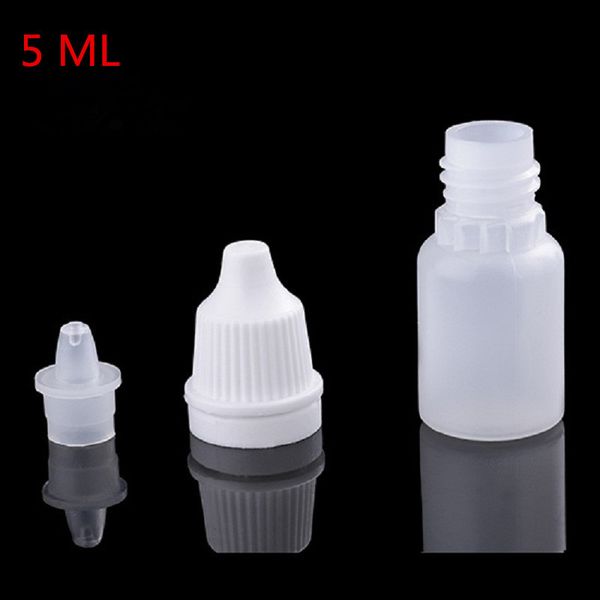

wholesale- 5ml/15ml/20ml/30ml/50ml/100ml white plastic squeezable bottle non-toxic storage empty eye liquid dropper bottles with ser