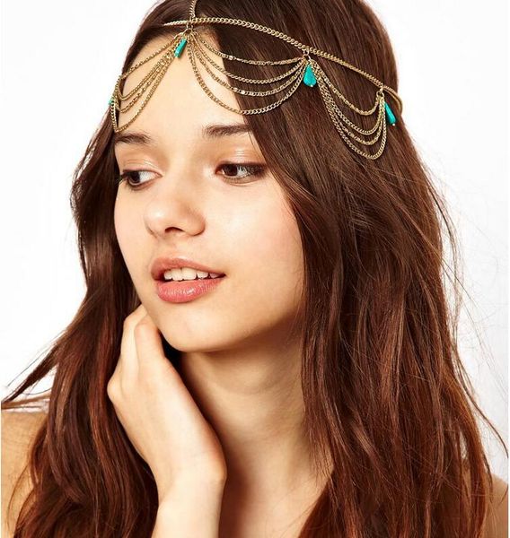 2020 Beautiful Turquoise Hair Accessories Wedding Bridal Hair