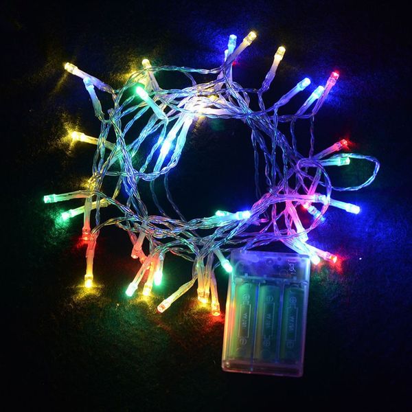 Outdoor Indoor Festival String Lights 2m 20 Led Colorful Battery Operated New Year Wedding Decorations Bulb