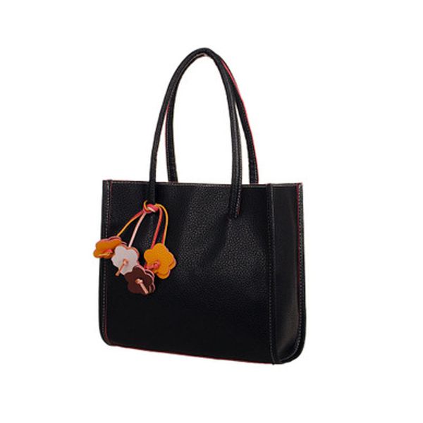 

wholesale-mance fashion elegant girls handbags women bag leather shoulder bag candy color flowers women tote handbag