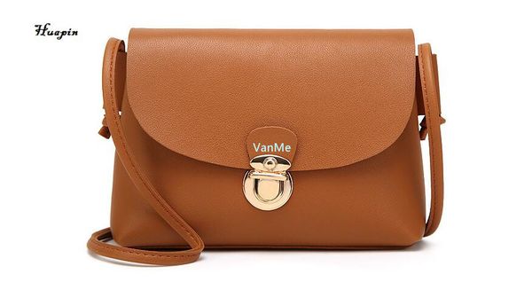 

2017huapin brown buckle admission ladies cosmetic bag