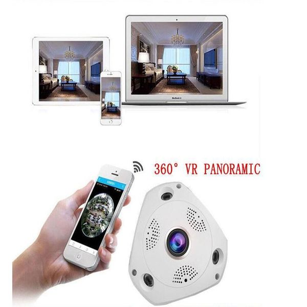 

elling video camera vr 1.3mp 1280*960 wifi 360 degrees panoramic fisheye ip camera night vision professional cctv cameras 5set/lot