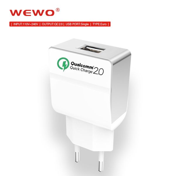 

usb wall charger quick charge eu plug usb charger qc 2.0 fast charger travel for samsung lg xiaomi htc smart iphone chargers