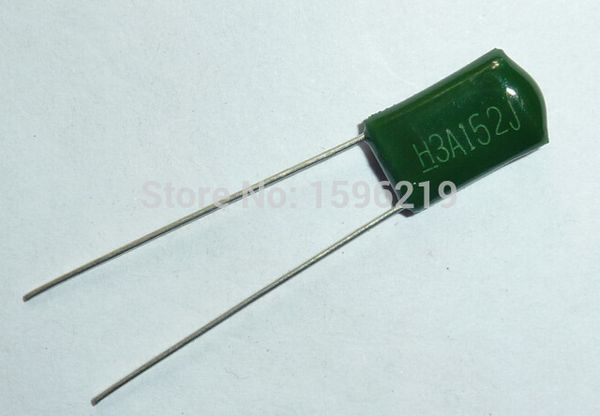 

wholesale- 100pcs mylar film capacitor 1000v 3a152j 1500pf 1.5nf 3a152 5% 1kv polyester film capacitor - ing