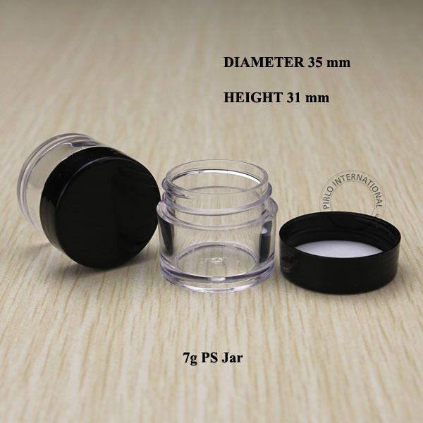 

30pc lot 7g pla tic facial ma k cream jar p container for nail art di play bottle hipping