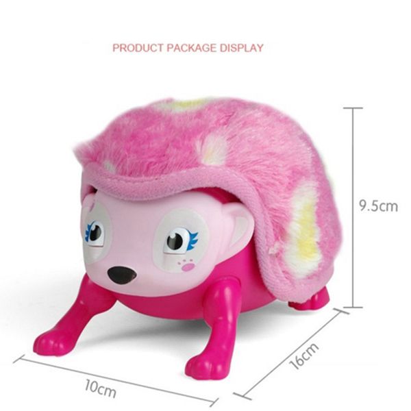 

wholesale cute pink interactive hedgehog cute pink and gentle blue in stock cute toys with friends electronic pets easy to planing wholesale