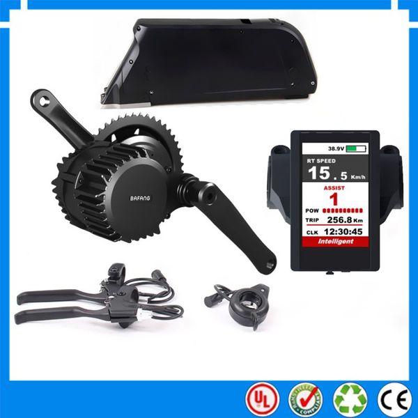 

bbshd bafang 48v 1000w средний электродвигатель с 48v / 52v 14ah литий-ионная трубка ebike