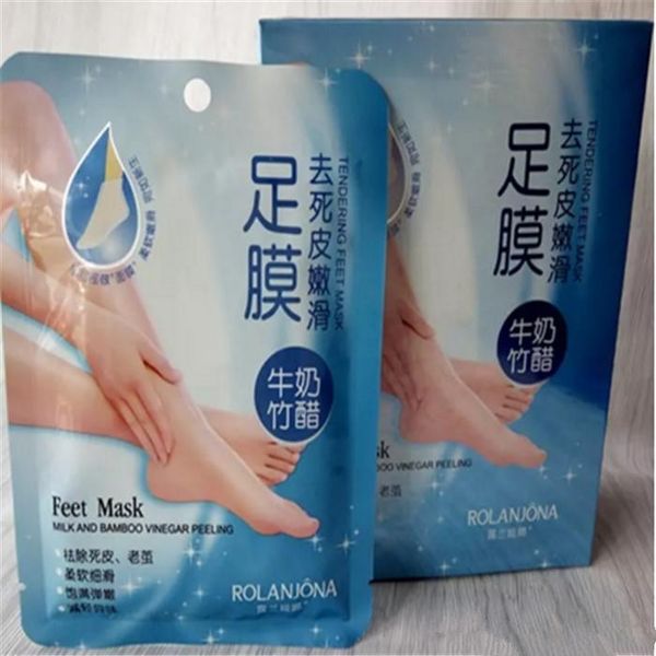 

Rolanjona milk bamboo vinegar feet ma k peeling exfoliating dead kin remove profe ional feet ox ma k foot care