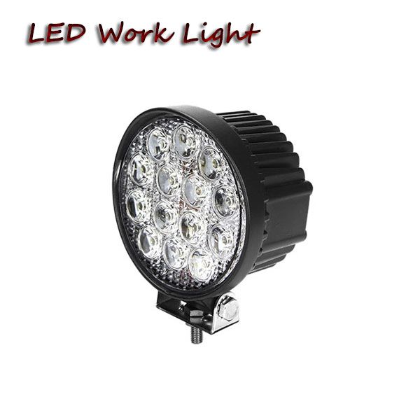 

бесплатная доставка пара-42 вт 4 в круглый светодиодный свет работы для внедорожных фермы powersports utv внедорожник мотоцикл вождение прот