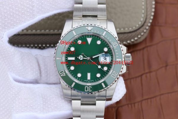 

Factory upplier luxury aaa wri twatche apphire 40mm 116610lv hulk ceramic green dial bezel automatic mechanical men watch watche