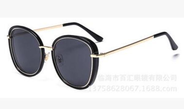 

shipping-2017 round glasses fashionable sunglasses sunglasses sunglasses female, Black