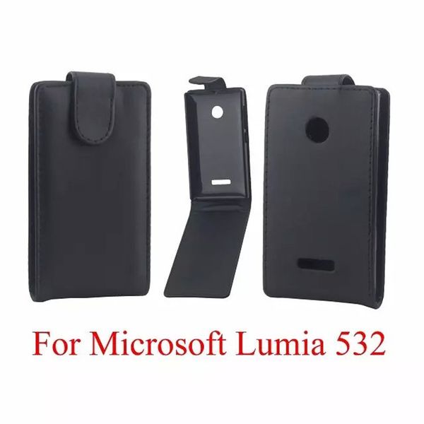 

phone bags cover for microsoft nokia lumia 532 n532 phone case back coque pu leather flip vertical up-down open skin pouch