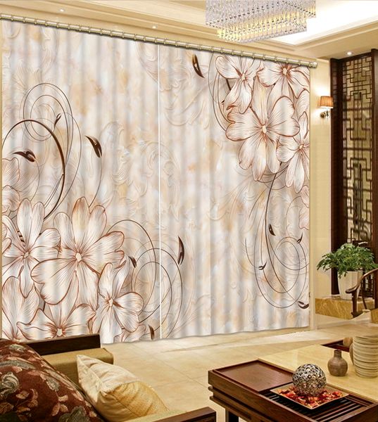 

costom marble flower cusotm curtain fashion decor home decoration for bedroom