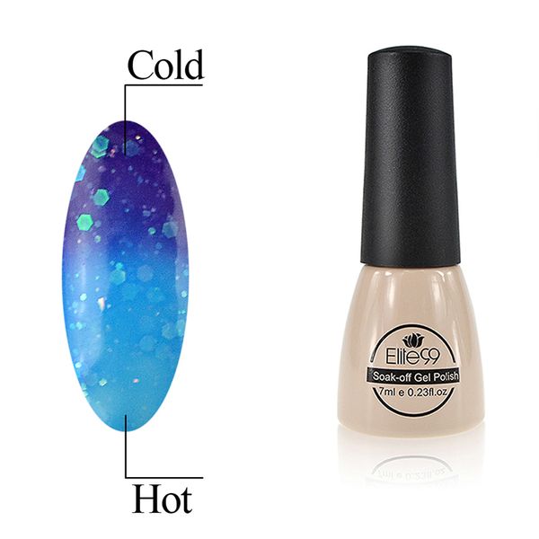 

wholesale-elite99 thermal color changing nail gel polish soak off 7ml temperature color changeable nails polish gel varnish nail glaze, Red;pink
