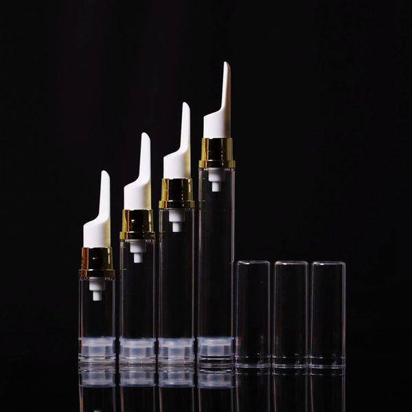 

5ml/10ml/15ml transparent eye cream vacuum flask as plastic airless pump eye cream bottle cream emulsion subpackage bottle f2017675