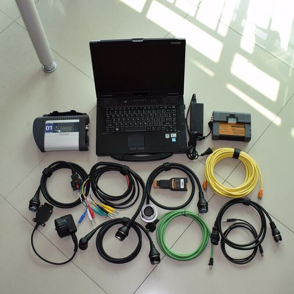 Für BMW ICOM A2 MB Star C4 SD 2in1 Diagnosetool 1 TB HDD Laptop CF52 Toughbook Kabel kompletter Satz sofort einsatzbereit