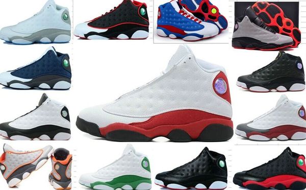 

Wholesale Cheap 13 Basketball Shoes Sneakers Men Leather 13s Bred Navy Game Hologram Grey Toe Flint Grey Trainers Athletics Shoes 26 47