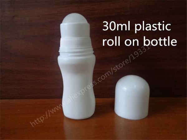 Il trasporto libero Nuovo 24 PZ/LOTTO 30 ml di Plastica Roll On Bottiglia 1 oz Deodorante Roll On Contenitore 30CC Roll On Bottiglia