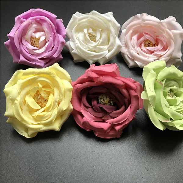 

multi color small tea rose diy rose flower silk flowers artificial flowers heads for home wedding decoration flower head