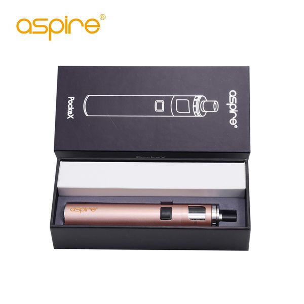 

authentic cigarettes pockex coil kits 1500mah all-in-one aio with device e 2ml aspire starter battery pockex tank vape 100% original lppkl