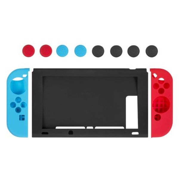 Silikon Shell Kılıf Kapak Thumbsticks ile Nintendo Anahtarı NS NX Konsolu Joy-Con Denetleyicisi