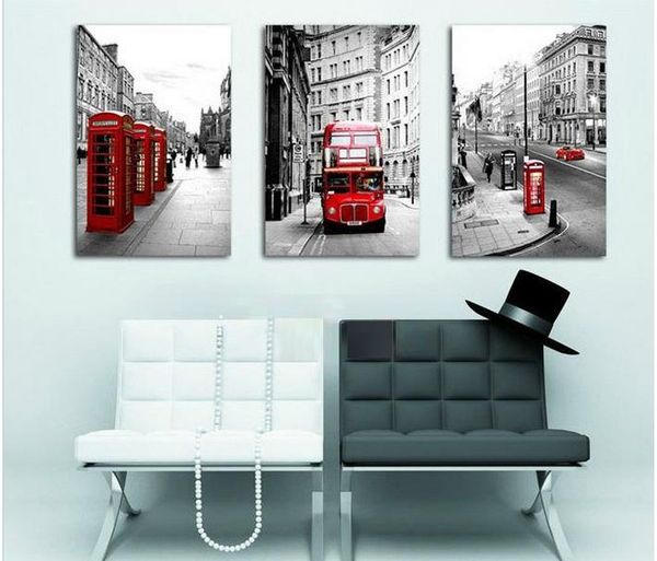 

реальный нет выпадения 3 шт. горячие продать современный настенная живопись лондон пейзаж главная декоративно - прикладного искусства картин