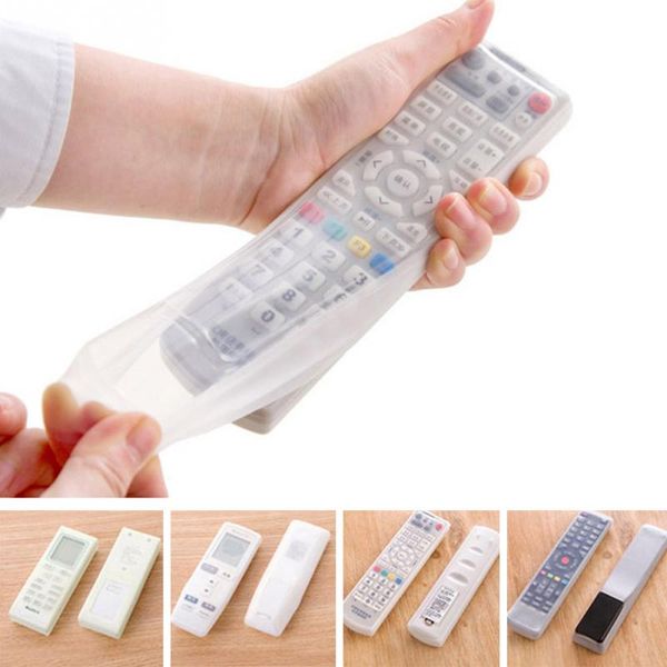 

1 pc storage bags tv remote control dust cover protective holder organizer home air conditioning control waterproof