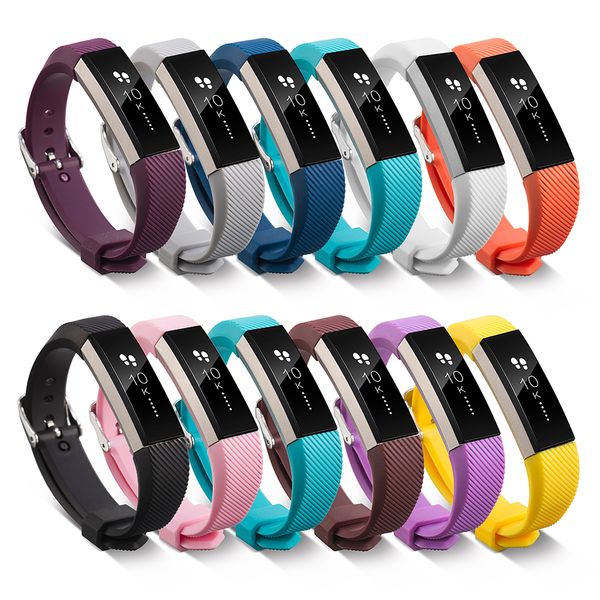 

New Fitbit Alta HR Band 12 Pack Classic Colors With Metal Clasp Replacement Band for Fitbit Alta Smart Fitness Tracker FC0047Z12