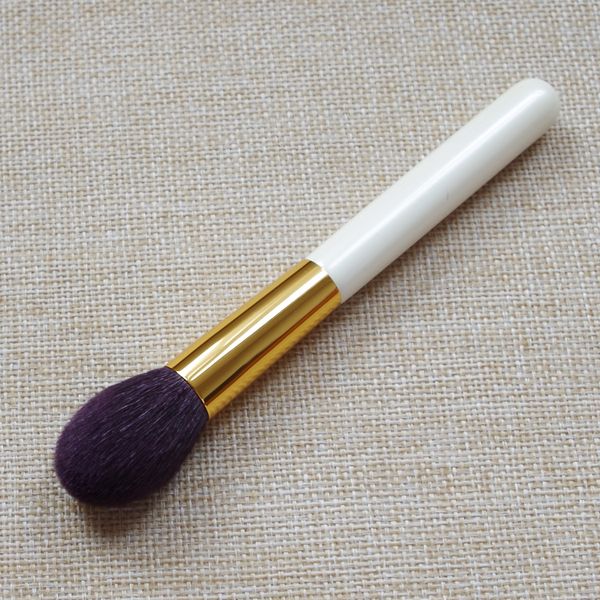 

p106 professional makeup brush soft goat hair blush setting brush single make up brush white handle cosmetic blusher brushes