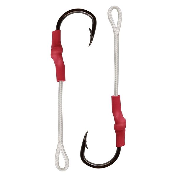 

50pcs 10827 Jig Assist Fishing Hooks Jigging Assist Bait Fishing Hook With PE Line Size 1/0-10/0