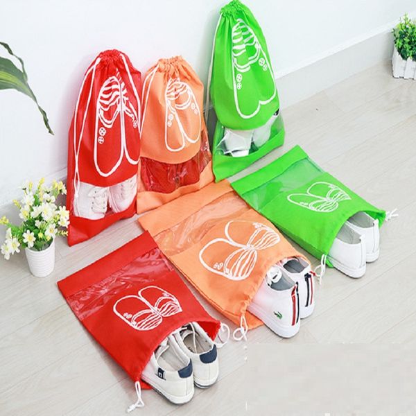 

wholesale - new cute drawstring beam pockets shoes storage bags shopping bags fashion storages bag gifts bags ia014