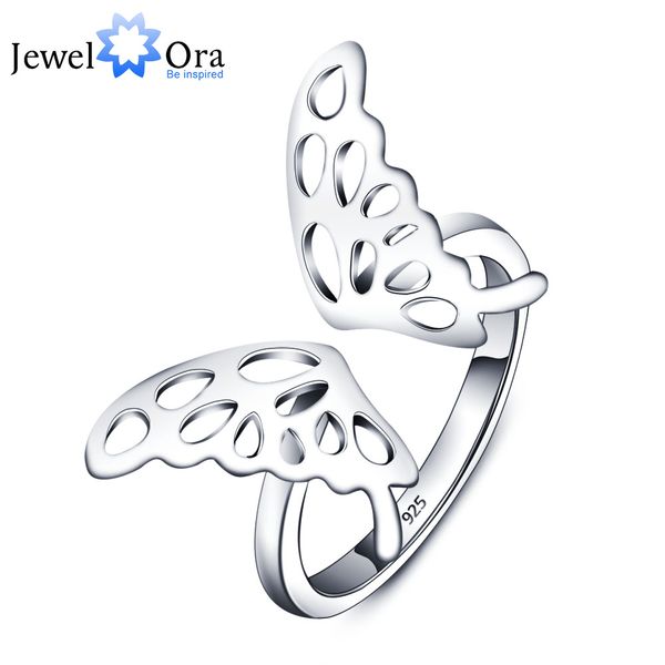 

q228 adjustable butterfly accessories 925 sterling silver rings for women new 2016 fashion party jewelry (jewelora ri101802), Slivery;golden