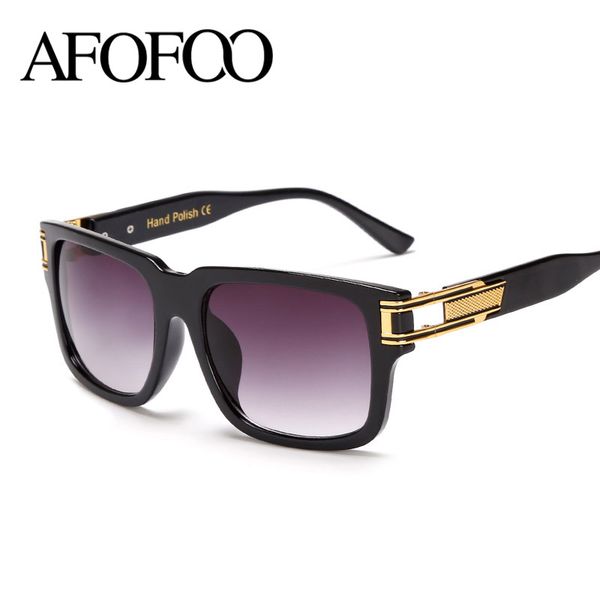 

wholesale- afofoo fashion sunglasses vintage square men sunglasses brand designer women mirror sun glasses shades uv400 goggle oculos, White;black