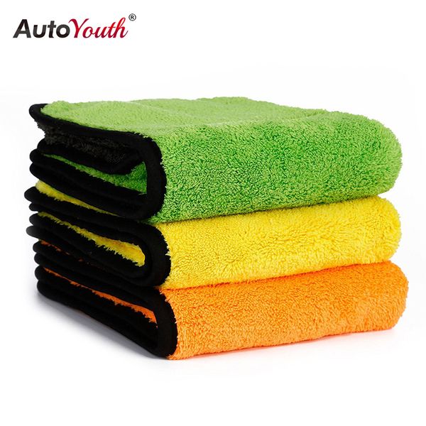 

wholesale- autoyouth 850gsm luxury super thick plush microfiber car cleaning cloths car care microfibre wax polishing detailing towels
