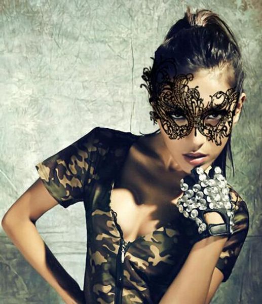 Máscara do gosto da coroa do laço europeu e americano moda, 2017 nova máscara de dança de discoteca, máscara do partido do tema, rendas Sexy, festa de Páscoa Senhoras Meia máscara