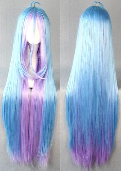 perucas de cabelo humano fabricado novas perucas de moda de moda de costura de anime de várias cores
