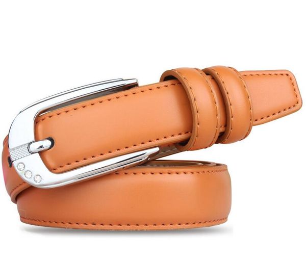 

fashion cow pu leather 2017 new men fashion vintage style male belts for men pin buckle 105-120cm waist, Black;brown