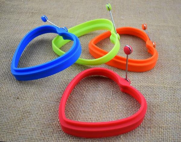 

wholesale,50pcs/lot creative fried shipping. shaper shape cooking silicone heart frying omelette pancake mould,egg wdmfe