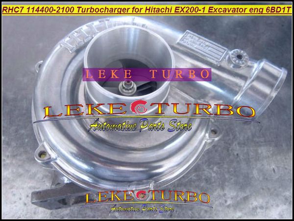 Atacado RHC7 1-14400-2100 114400-2100 NH170048 Turbina Turbocompressor Para HITACHI EX200-1 Motor Escavadeira 6BD1T 6BD1-T