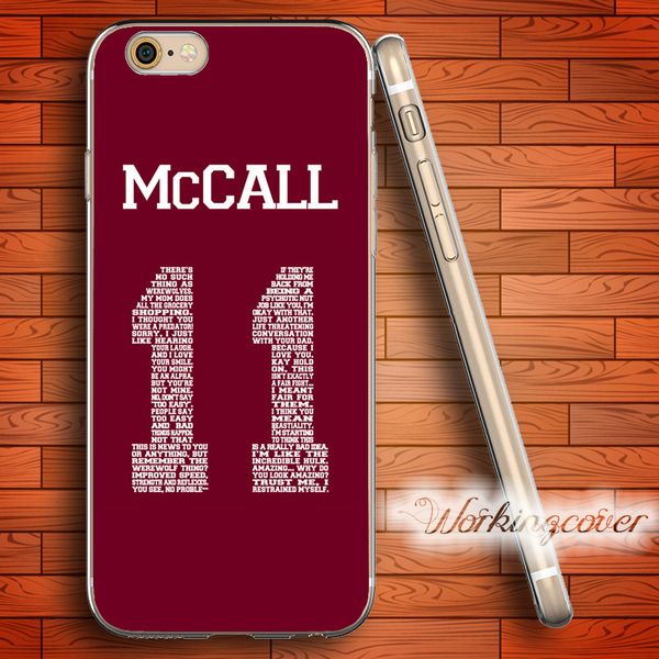 

capa teen wolf mccall soft clear tpu case for iphone 6 6s 7 plus 5s se 5 5c 4s 4 case silicone cover