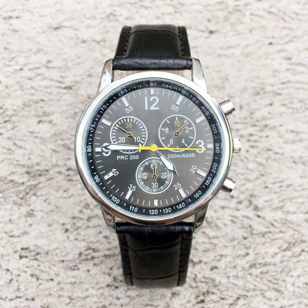 

Fashion Brand 1853 Women's men's 3 dials style leather strap Quartz wrist watch Tis 8077