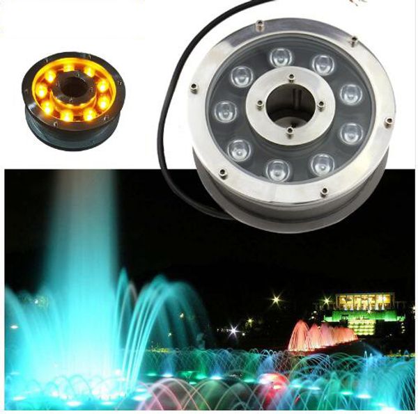 Luci da piscina a led Luce a fontana Lampada da piscina Illuminazione decorativa 6W / 12W / 18W IP68 Luci esterne impermeabili AC / DC12-24V