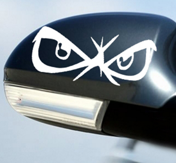 

car rearview mirror stickers mini stickers smiling face animal eyes musical symbol pattern trunk funny fashion small size