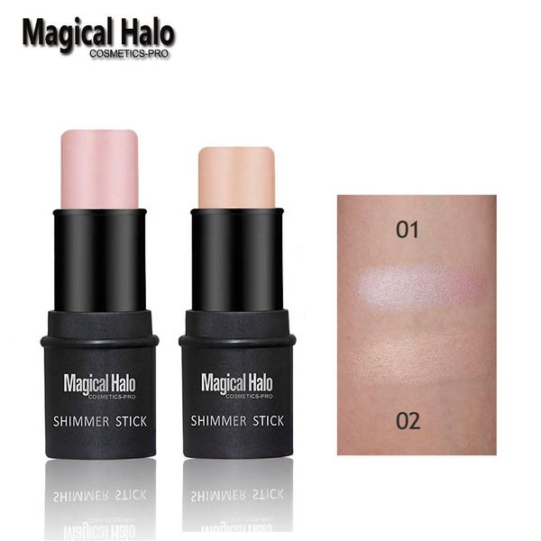 

wholesale- 1pc magical halo shimmer stick brighten highlighter makeup bronzer highlighter stick contour concealer 3d face brand cosmetics