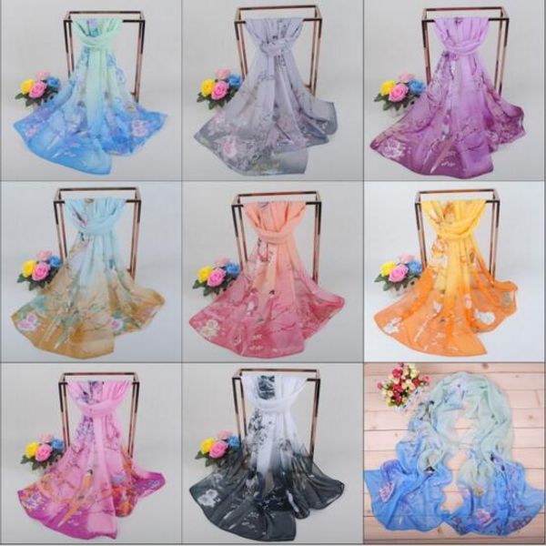 

2017 новый стиль Женская фигура Сороки примула длинный солнцезащитный шарф 10 цвето